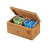 93995_160-c BURDOCK. Bamboo tea box with 2 compartments and magnet closure