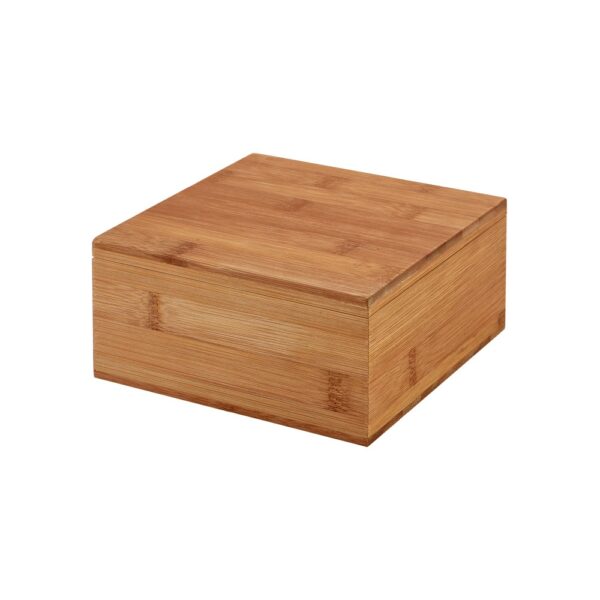 ARNICA. Bamboo tea box with 4 compartments and magnet closure