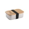 SHINO. Lunch Box. Stainless steel lunch box with bamboo lid