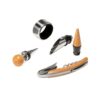 MORETO. Wine set with 4 pieces in bamboo, stainless steel and ABS