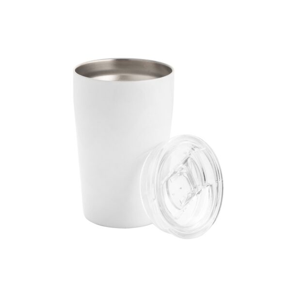 SLIDER. Stainless steel sublimation travel cup 380 mL