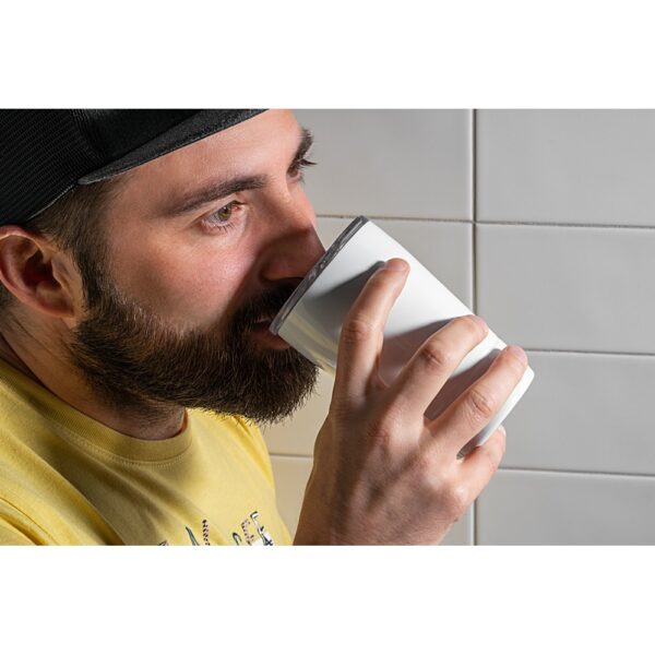 SLIDER. Stainless steel sublimation travel cup 380 mL