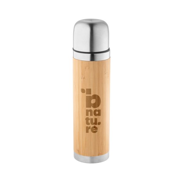 CEYLON. Bamboo and stainless steel thermos 450 mL