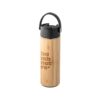 LAVER. Thermos bottle in bamboo, stainless steel and PP 440 mL