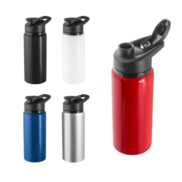 94269_set SHAWN. Sports bottle in 100% recycled aluminium 660 mL