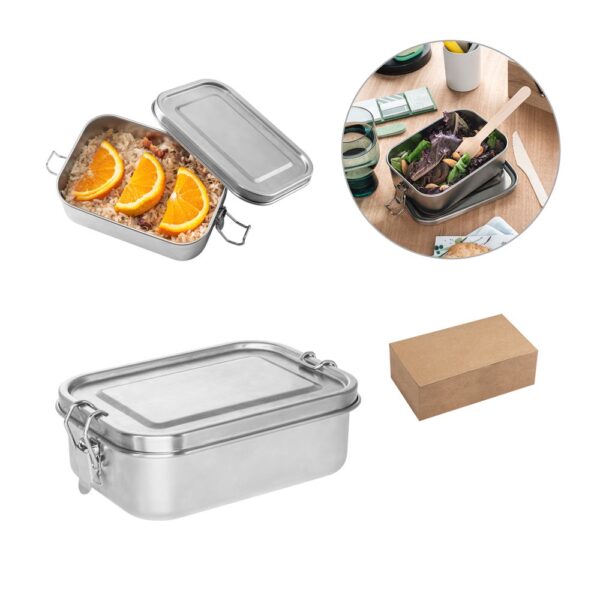 94277_set ALLSPICE. Lunch Box. Robust hermetic box made of stainless steel (90% recycled) 750 mL