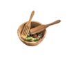 BATALI. Set of two cutlery sets in acacia wood