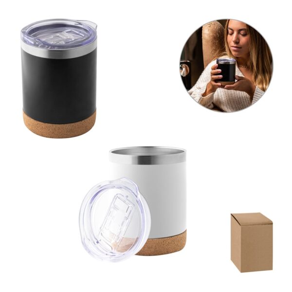 94327_set SOLBERG TUMBLER. Stainless steel travel cup 400 mL