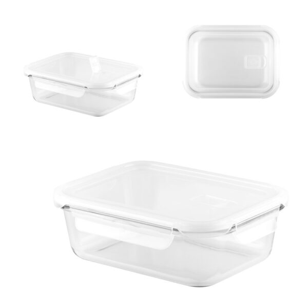 QUORIN. Lunch Box. Hermetic box in borosilicate glass 1 L
