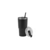 JOYNER M. Compact stainless steel travel cup (91% recycled) with vacuum insulated double wall and matt finish 600 mL