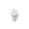 SPITZ. Stainless steel travel mug (90% recycled) with PP outer wall and matte finish 440 mL