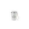 SPITZ. Stainless steel travel mug (90% recycled) with PP outer wall and matte finish 440 mL