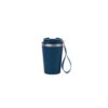 SPITZ. Stainless steel travel mug (90% recycled) with PP outer wall and matte finish 440 mL