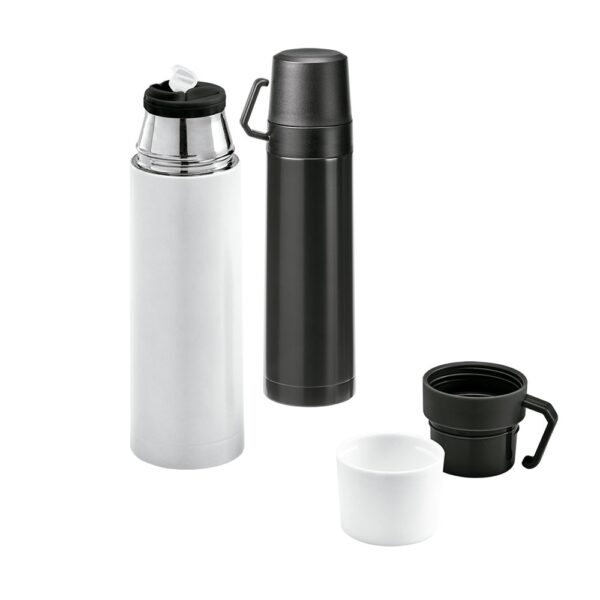 94680_set SAFE. Stainless steel and PP thermos 490 mL