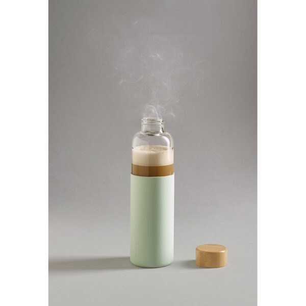 DAKAR. Bamboo and borosilicate glass bottle 600 mL
