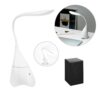 94744_set GRAHAME. Portable desk lamp with speaker and 5-hour battery life in recycled ABS (100% rABS)
