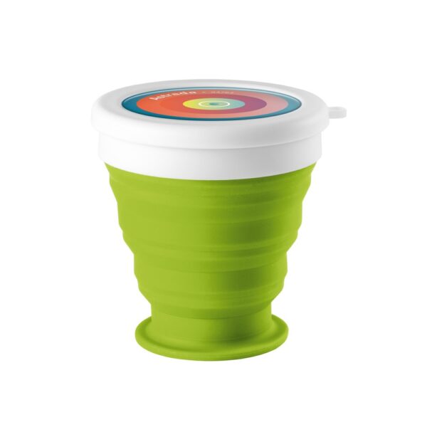 ASTRADA. Silicone and PP folding travel cup 250 mL