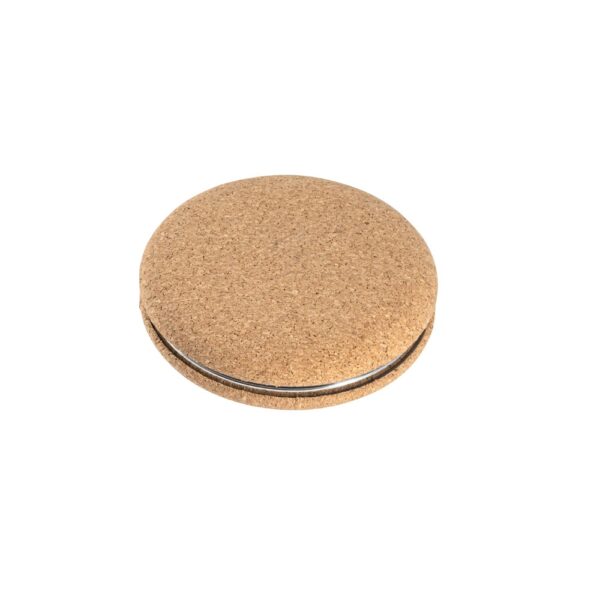 TILBURY. Folding cosmetic mirror in cork