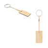 95089_set HOPPS. Rectangular bamboo keyring with PET cord