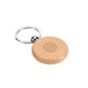 95094_160-logo STEWIE ROUND. Round keyring in beech wood