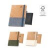 96199_set QUENTAL A5. Cork and linen diary