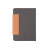 96205_103-b TAGORE A5. A5 diary in leather (58% recycled)