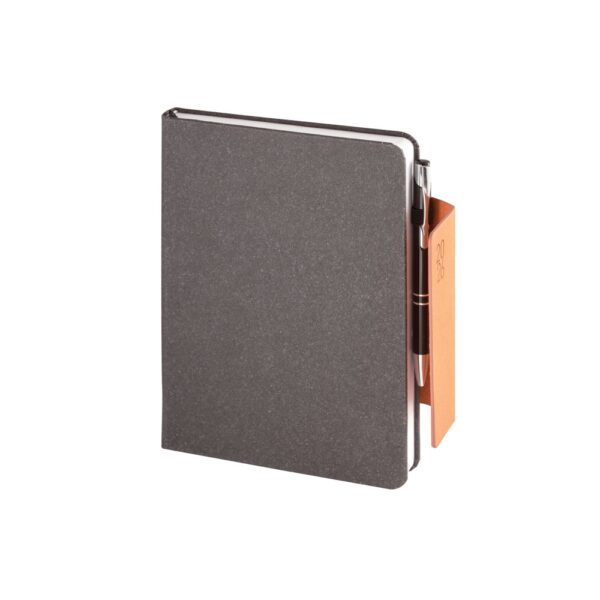 TAGORE A5. A5 diary in leather (58% recycled)