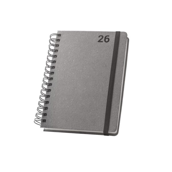 96215_103 SIMMEL A5. A5 diary, with rings, in leather (58% recycled)