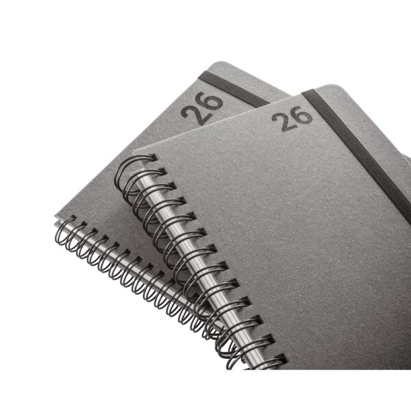 96215_b SIMMEL A5. A5 diary, with rings, in leather (58% recycled)