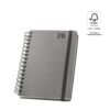 96215_set SIMMEL A5. A5 diary, with rings, in leather (58% recycled)