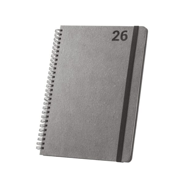 SIMMEL B5. B5 diary with rings in leather (58% recycled)