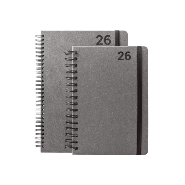 SIMMEL B5. B5 diary with rings in leather (58% recycled)