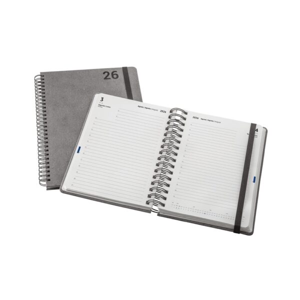 SIMMEL B5. B5 diary with rings in leather (58% recycled)