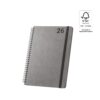 96216_set SIMMEL B5. B5 diary with rings in leather (58% recycled)