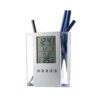 97065_set EDEM. Multifunctional digital desk clock with pen holder