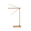 MOREY. Folding desk lamp with 15W superfast wireless charger in bamboo
