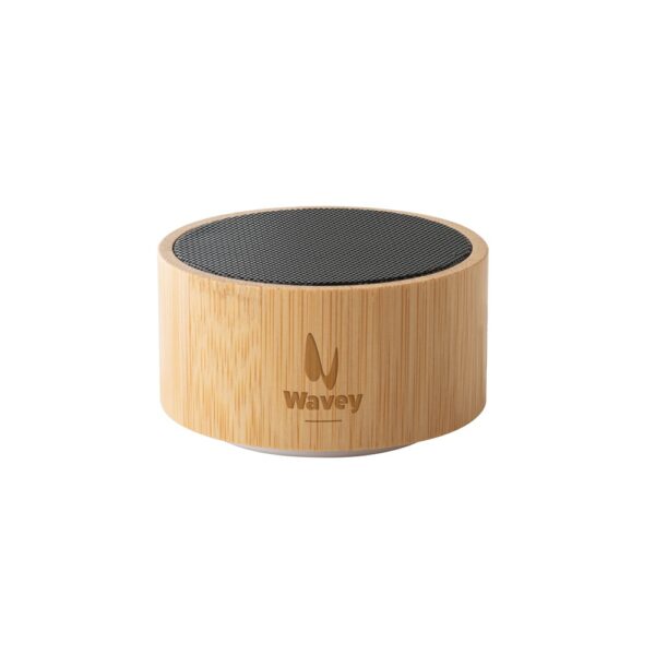 97125_160-logo ARBER. Portable 3W speaker with 4h battery life in bamboo and recycled ABS (100% rABS)