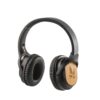 97126_103-logo GOULD. Foldable wireless headphones with 4h battery life in bamboo and ABS