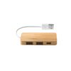 97127_160-c MOSER. HUB with 2 USB-A and 1 USB-C ports in bamboo