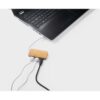 97127_160-d MOSER. HUB with 2 USB-A and 1 USB-C ports in bamboo