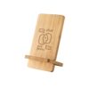LANGE. Smartphone holder with 15W super-fast wireless charger in bamboo
