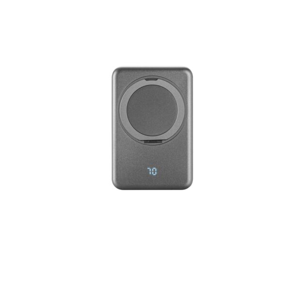 WARSHEL 10. 10'000 mAh magnetic power bank with 15W superfast wireless charger in recycled ABS (100% rABS) with stand