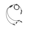 BERTOZZI. Super-fast 6-in-1 USB cable made from recycled aluminum (20%) and recycled PET (4%)