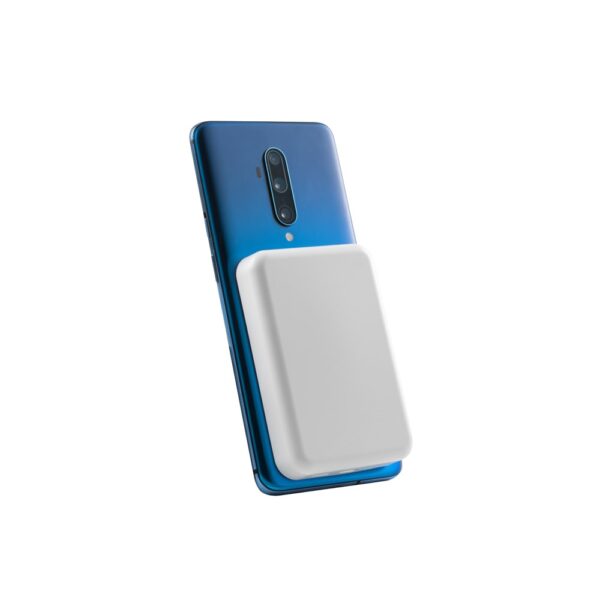 AMPERE 5. 5.000 mAh magnetic power bank with 15W superfast wireless charger in recycled ABS (100% rABS)