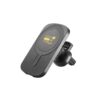 KOCH. Car smartphone holder with wireless magnetic charger 15W in recycled ABS (100% rABS)