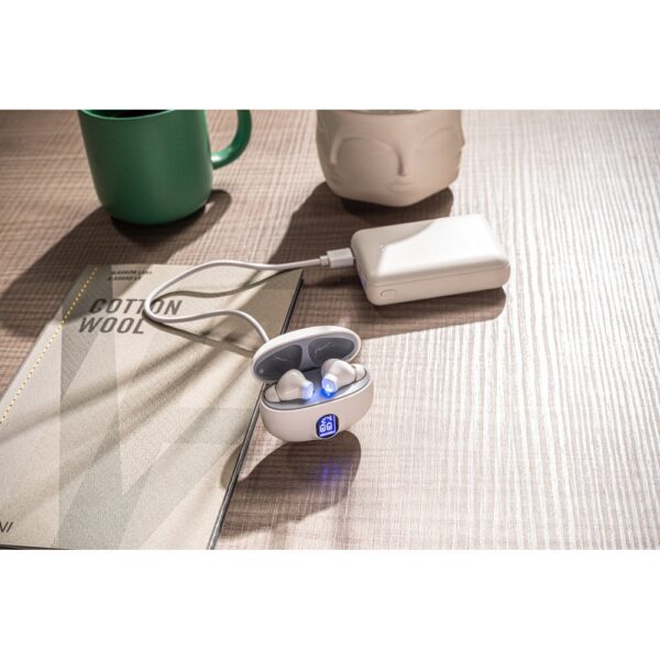 CAETANO. Wireless earphones with 4 hours of battery life on recycled ABS (100% rABS)