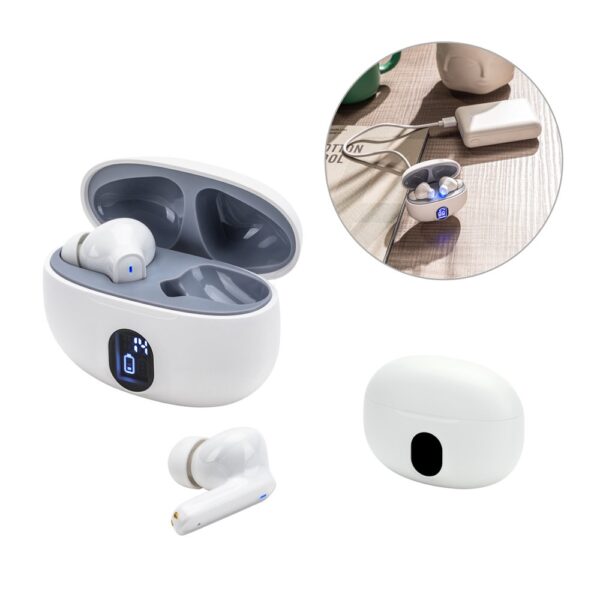CAETANO. Wireless earphones with 4 hours of battery life on recycled ABS (100% rABS)