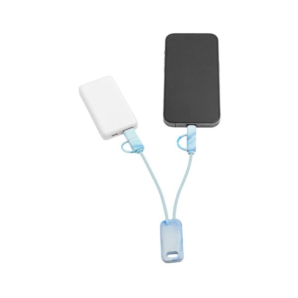 BERNERS. Superfast 6-in-1 USB cable in recycled PET (100% rPET)