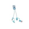 BERNERS. Superfast 6-in-1 USB cable in recycled PET (100% rPET)