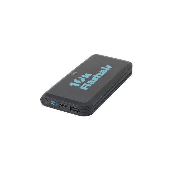 BECKER 10. 10.000 mAh power bank in recycled ABS (100% rABS) with 15W superfast wireless charger